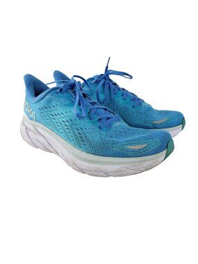 Hoka One One Mens Clifton 8 Sneakers Blue Running Shoes Flawed Size 11D